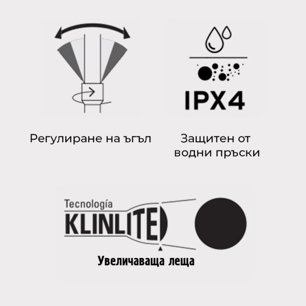 Водоустойчив фенер - LED, професионален - 100 лумена