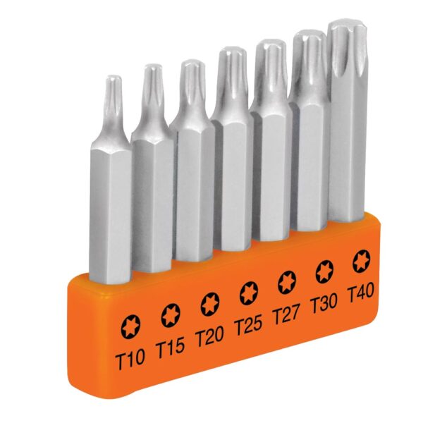 Комплект битове - Torx, 51 мм, 7 части