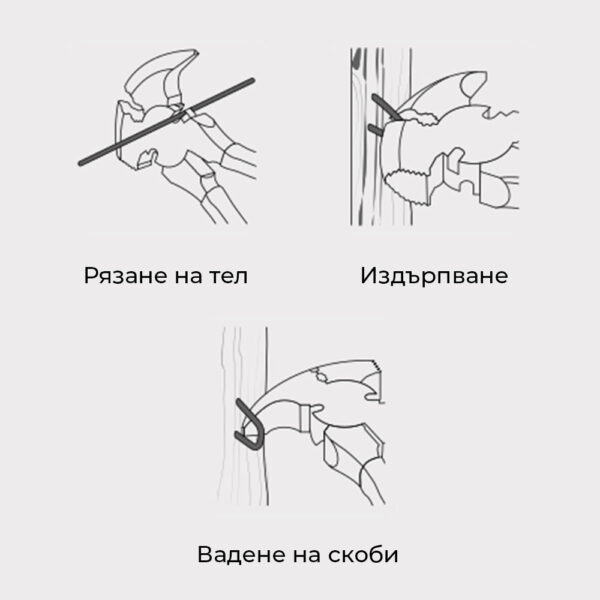 Клещи за тел - с чук