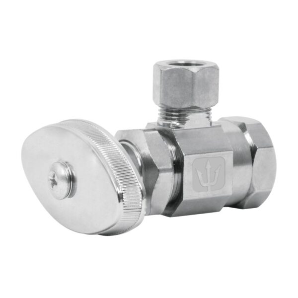 Ъглов кран - сферичен - месинг 1/2"Ж х 3/8"М