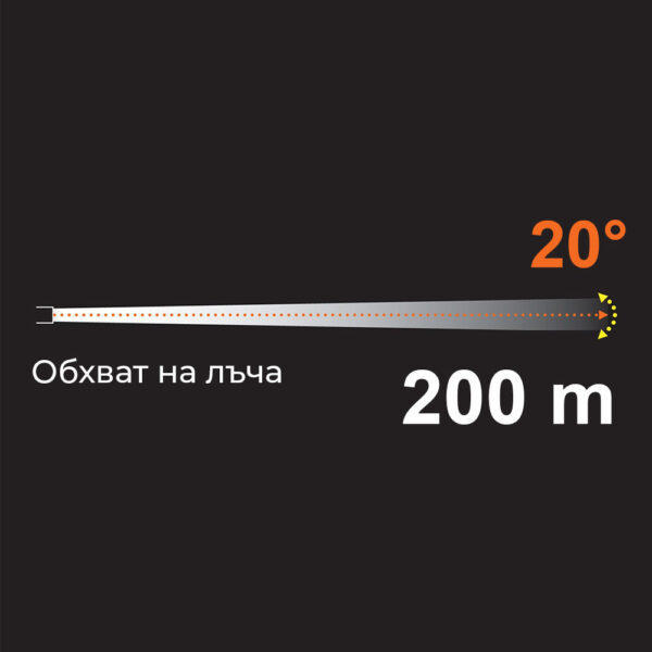 LED фенер Truper с обхват 200 м, 180 lm